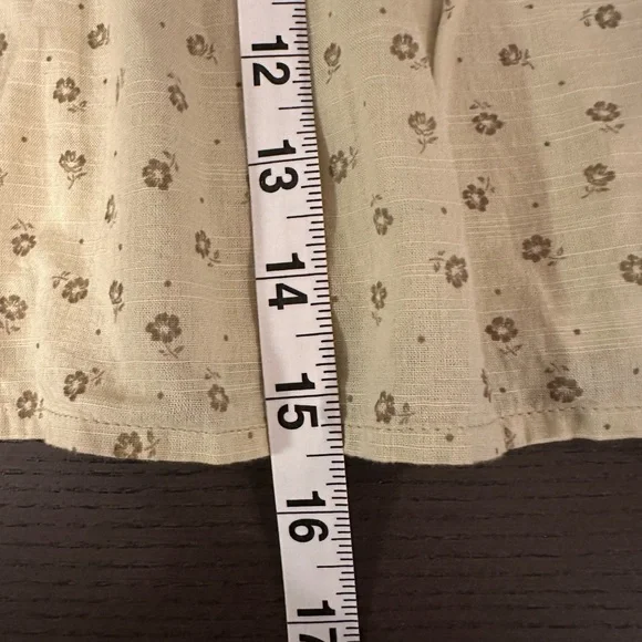 BP Printed Tiered Ruffle Miniskirt L - Picture 8 of 13